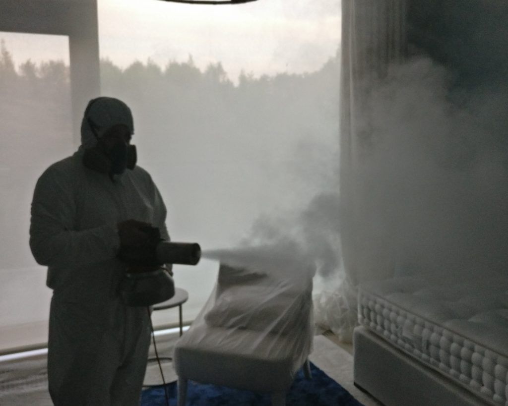Сухой туман от запахов. Обработка сухим туманов в Красноярске. Цены